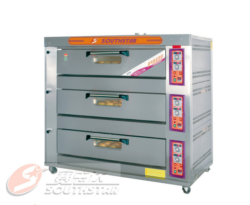 Lò nướng 3 tầng 9 khay Gas